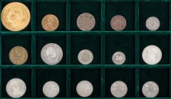 DIVERSE
Lot Deutsche Münzen vom Kaiserreich bis zur Bundesrepublik, inkl. Nebengebiete J. 6, 7, 135, 321 (2x), 352 (2x), 386 (2x), N18, N20a, N601, N...