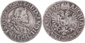 RÖMISCH-DEUTSCHES REICH
Ferdinand II., 1592-1618-1637. Kipper-15 Kreuzer 1622 Prag Vs.: Brustbild n. r., Rs.: bekrönter Doppeladler mit Brustschild D...