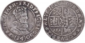 RÖMISCH-DEUTSCHES REICH
Friedrich von der Pfalz (der Winterkönig), 1619-1621. Kipper-24 Kreuzer 1620 Kuttenberg Vs.: bekröntes Brustbild n. r., Rs.: ...