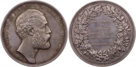 SCHWEDEN KÖNIGREICH
Oskar II., 1872-1907. Silbermedaille 1876 (v. Lea Ahlborn) Preismedaille der Deutsch-Schwedischen Landwirtschaftsausstellung in N...