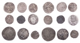 ITALIEN ALLGEMEIN
 Lot Silbermünzen AQUILEIA, Bertrando dei Genasio, 1334-1350, Denaro, 1334-1340; Antonio II. Panciera di Portogruaro, 1402-1412, De...