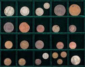 ÖSTERREICH RDR
 Lot Mittel- und Kleinnominale Überwiegend Kupfer- sowie wenige Silbermünzen des 18. und 19. Jhs., darunter 15 Kreuzer 1665 KB (Ungarn...