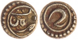INDIEN MYSORE
Tipu Sultan, 1782-1799. Fanam Patan Vs.: Letter "H", Rs.: "patan" Mitchiner, NISWC 987. 0.38 g. Gold vz