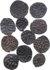 INDIEN
 Lot Chuckrams 11 Billon-Chuckrams, mit Varianten Mitchiner, NISWC - (vgl. 1094-1103). 11 Stück meist ss