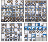 KOREA
 Lot Sammlung von 185 verschiedenen gegossenen Bronzemünzen, ein-, zwei-, fünf- bzw. hundertwertig, nach W. Op den Velde / D. Hartill, Cast Kor...