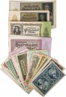 DEUTSCHLAND DEUTSCHES REICH, 1919-1945.
 Lot Reichsbank- und Inflationsgeldscheine, viele in besserer Erhaltung. über 140 Stück