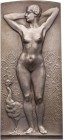 GÖTTINNEN, MYTHISCHE GESTALTEN, ALLEGORIEN APHRODITE / VENUS (Göttin der Schönheit und Liebe)
 Bronzeplakette, versilbert, einseitig o. J. (1912, v. ...