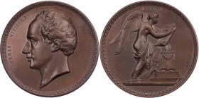 GÖTTINNEN, MYTHISCHE GESTALTEN, ALLEGORIEN KLIO (Muse der Geschichtsschreibung)
 Bronzemedaille 1860 (v. A. Jouvenel), Belgien Auf das Gesetz zur Abs...