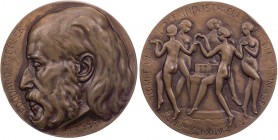 GÖTTINNEN, MYTHISCHE GESTALTEN, ALLEGORIEN MUSE(N)
 Bronzemedaille 1925 (v. Dumittan / AHD, b. A. Huguenin), Schweiz Auf das 70- bzw. 25-jährige Jubi...