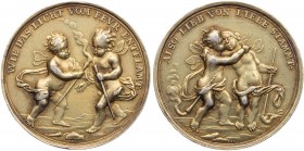 GÖTTINNEN, MYTHISCHE GESTALTEN, ALLEGORIEN PSYCHE (Geliebte des Eros)
 Silbermedaille o. J. (1683-1712, v. Georg Hautsch, b. Lazarus Gottlieb Lauffer...