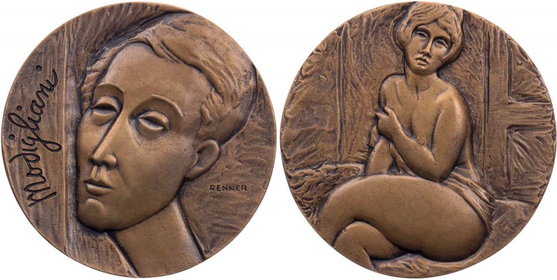 ANONYME PERSONEN
 Bronzemedaille o. J. (1973, v. Kalman Renner), Ungarn Auf den...