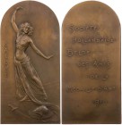 BEKANNTE PERSONEN MATA HARI, 1876-1917.
 Messingplakette 1910 (v. Godfried Devreese, 1861-1941), Brüssel Jahresgabe der Société Hollandaise-Belge des...