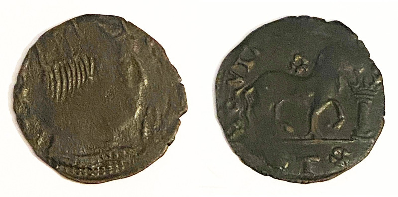 Brindisi / Tagliacozzo. Ferdinando II d'Aragona (1495-1496). Cavallo Cu gr. 1,69...