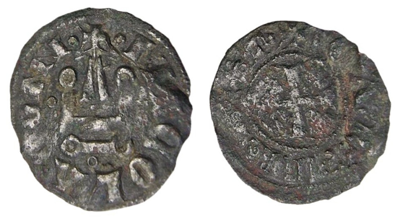 Campobasso. Nicola II di Monforte (1460-1461). Tornese Mi gr.0,91. D/ cerchietti...