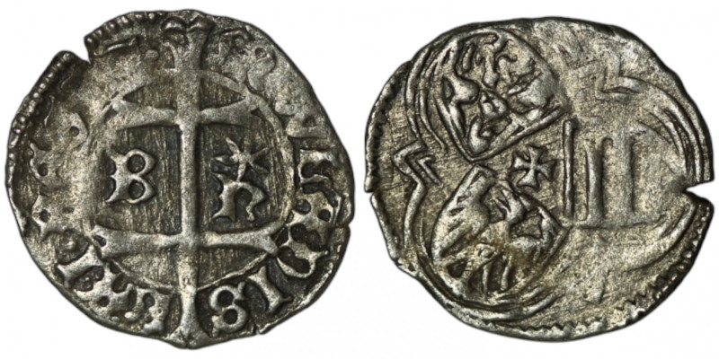 HUNGARY. Wladislaw I (AD 1440-1444)
Denier (14mm, 0,49g)