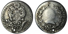 HOLY ROMAN EMPIRE. Franz II (AD 1792-1806). Karlsburg.
20 Kreuzer 1796 (28mm, 5,51g)