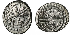 OTTOMAN EMPIRE. Murad II (824-848 AH / AD 1421-1444)
AR Akce (14mm, 1,13g)
