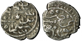 OTTOMAN EMPIRE. Mehmed II el-Fatih (the Conqueror) (1st Reign, 848-850 AH / AD 1444-1446; 2nd Reign, 855-886 AH / AD 1451-1481)
AR Akçe (12mm, 0,69g)