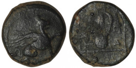 IONIA. Teos. (Circa 370-300 BC)
AE Bronze (13mm, 1,68g)