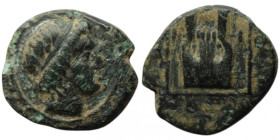IONIA. Kolophon. (Circa 389-350 BC).
AE Bronze (12mm, 1,13g)