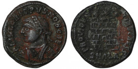 Crispus, as Caesar (AD 316-326). Alexandria
AE Follis (19mm, 2,72g)