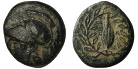 AEOLIS. Elaia. (Circa 340-300 BC).
AE Bronze (11mm, 1,27g)