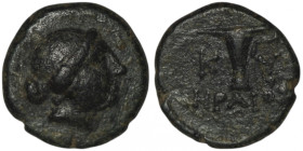 AEOLIS. Kyme. (Circa 350-250 BC). Heraios, magistrate.
AE Bronze (12mm, 1,15g)