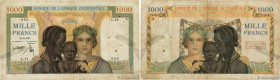 Country : FRENCH WEST AFRICA (1895-1958) 
Face Value : 1000 Francs 
Date : 21 octobre 1937 
Period/Province/Bank : Banque de l'Afrique Occidentale 
Ca...
