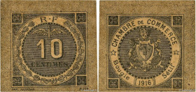 Country : ALGERIA 
Face Value : 10 Centimes 
Date : 1916 
Period/Province/Bank : Nécessités, Chambres de Commerce 
French City : Bougie, Setif 
Catalo...