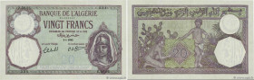 Country : ALGERIA 
Face Value : 20 Francs 
Date : 05 janvier 1942 
Period/Province/Bank : Banque de l'Algérie 
Catalogue reference : P.78c 
Alphabet -...