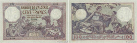 Country : ALGERIA 
Face Value : 100 Francs 
Date : 23 janvier 1929 
Period/Province/Bank : Banque de l'Algérie 
Catalogue reference : P.81b 
Alphabet ...