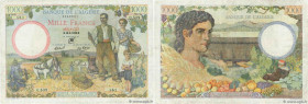 Country : ALGERIA 
Face Value : 1000 Francs 
Date : 19 août 1942 
Period/Province/Bank : Banque de l'Algérie 
Catalogue reference : P.89 
Alphabet - s...
