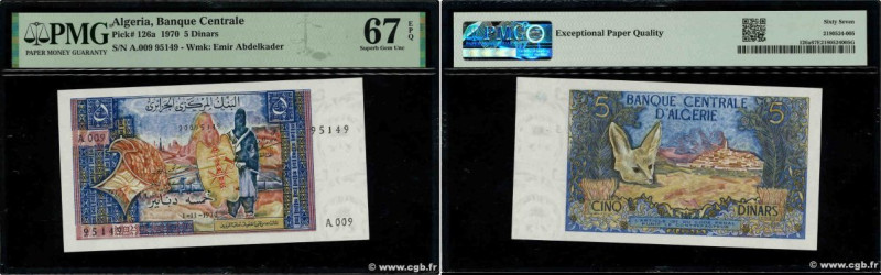 Country : ALGERIA 
Face Value : 5 Dinars 
Date : 01 novembre 1970 
Period/Provin...