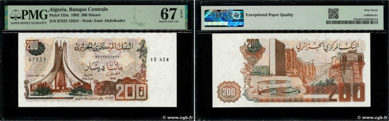 Country : ALGERIA 
Face Value : 200 Dinars 
Date : 23 mars 1983 
Period/Province...