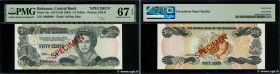 Country : BAHAMAS 
Face Value : 50 Cents Spécimen 
Date : (1984) 
Period/Province/Bank : The Central Bank of the Bahamas 
Catalogue reference : P.42s ...