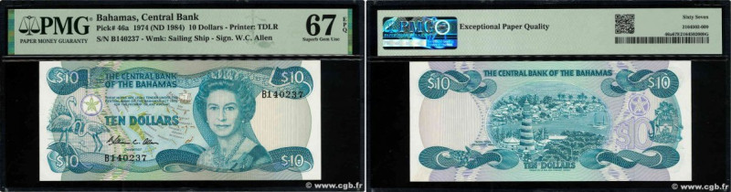 Country : BAHAMAS 
Face Value : 10 Dollars 
Date : (1984) 
Period/Province/Bank ...