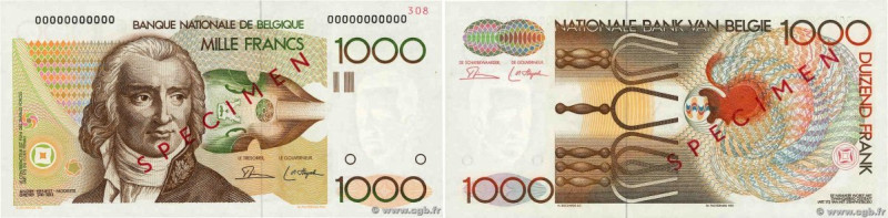Country : BELGIUM 
Face Value : 1000 Francs Spécimen 
Date : (1997) 
Period/Prov...