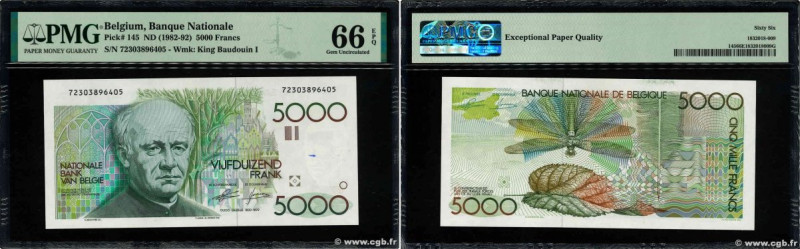 Country : BELGIUM 
Face Value : 5000 Francs 
Date : (1982-1992) 
Period/Province...