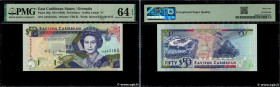 Country : CARIBBEAN  
Face Value : 50 Dollars 
Date : (1993) 
Period/Province/Bank : Eastern Caribbean Central Bank 
Department : Grenade 
Catalogue r...