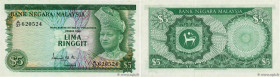 Country : MALAYSIA 
Face Value : 5 Ringitt 
Date : (1967-1972) 
Period/Province/Bank : Bank Negara Malaysia 
Catalogue reference : P.2 
Alphabet - sig...
