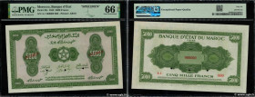 Country : MOROCCO 
Face Value : 5000 Francs Spécimen 
Date : 01 août 1943 
Period/Province/Bank : Banque d'État du Maroc 
Catalogue reference : P.32s ...