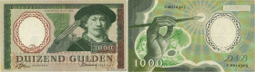 Country : NETHERLANDS 
Face Value : 1000 Gulden 
Date : 15 juillet 1956 
Period/Province/Bank : De Nederlandsche Bank 
Catalogue reference : P.89 
Alp...