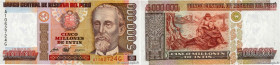 Country : PERU 
Face Value : 5000000 Intis 
Date : 05 janvier 1990 
Period/Province/Bank : Banco Central de Reserva Del Peru 
Catalogue reference : P....