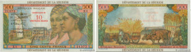 Country : REUNION ISLAND 
Face Value : 10 NF sur 500 Francs Pointe à Pitre 
Date : (1971) 
Period/Province/Bank : Institut d'Émission des Départements...