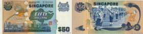 Country : SINGAPORE 
Face Value : 50 Dollars 
Date : (1976) 
Period/Province/Bank : Board of Commissioners of Currency 
Catalogue reference : P.13b 
A...