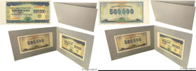 Country : VIETNAM 
Face Value : 500000 Dong Épreuve 
Date : 1993 (30 avril 1994) 
Period/Province/Bank : State Bank of Viet Nam 
Catalogue reference :...