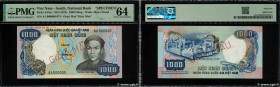 Country : SOUTH VIETNAM 
Face Value : 1000 Dong Spécimen 
Date : (1975) 
Period/Province/Bank : National Bank of Viet Nam 
Catalogue reference : P.34A...