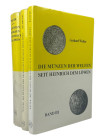 Welter, G.
 Die Münzen der Welfen seit Heinrich dem Löwen. 3 Bände, Braunschweig 1971 - 1978. XI, 543 S.; IX, 49 S., 269 Tfn.; VII, 235 S. mit einige...