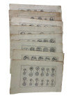 Konvolut (Anhalt)
 8 Kupferstiche mit anhaltischen Münzen aus dem Werk von Samuel Lenz: Becmannus enucleatus, suppletus et continuatus (anhaltische C...