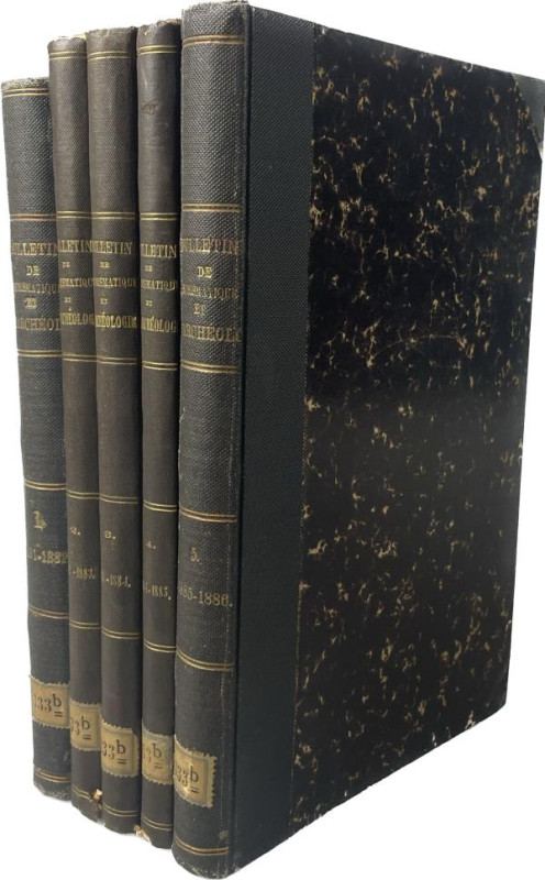 Bulletin Mensuel de Numismatique et d'Archeologie
 Band 1 - 5 aus den Jahren 18...